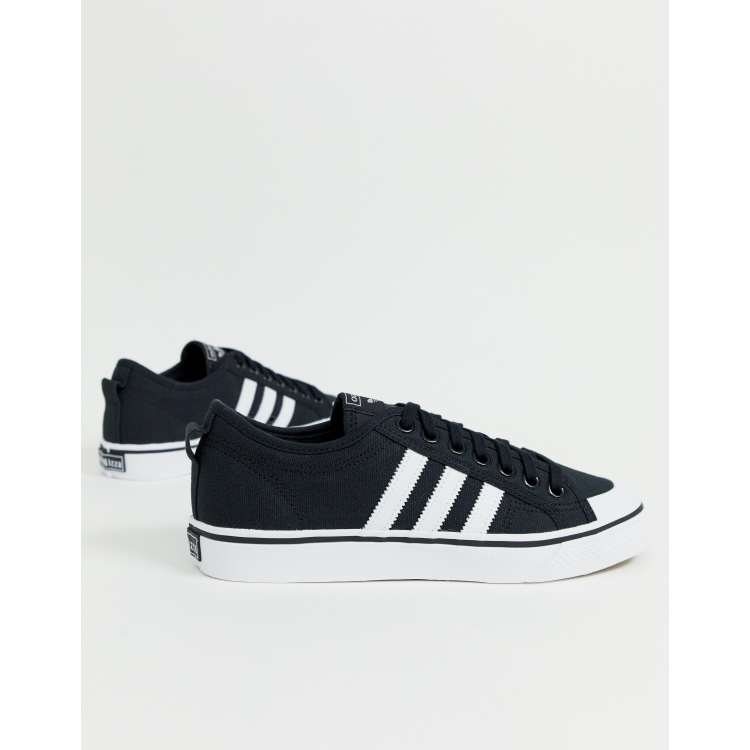 adidas Originals Nizza trainers in black ASOS