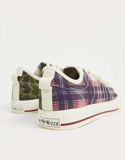 Checkered adidas hot sale shoes