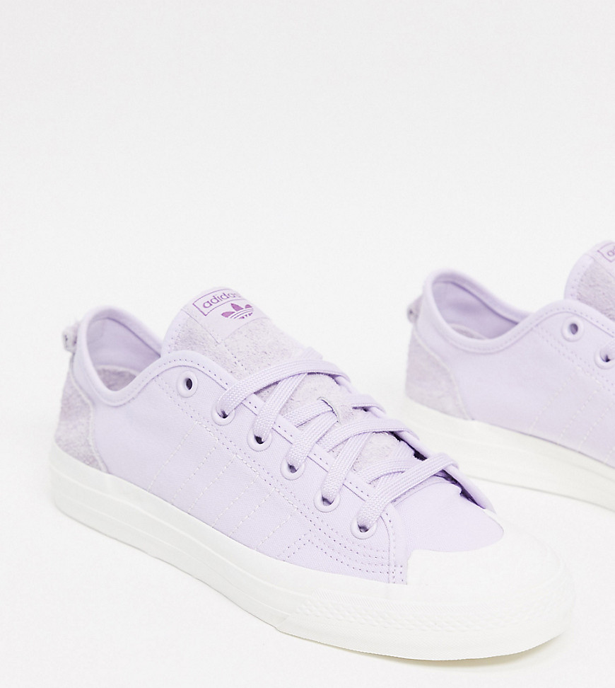 Adidas Originals nizza trainers in lilac exclusive to asos-Purple