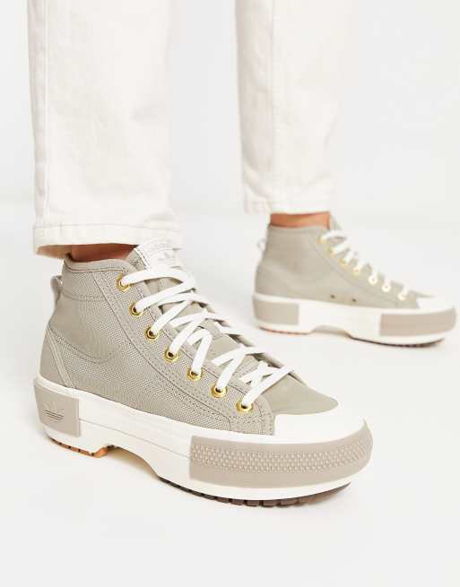 adidas Originals Nizza Trek boots in grey ASOS