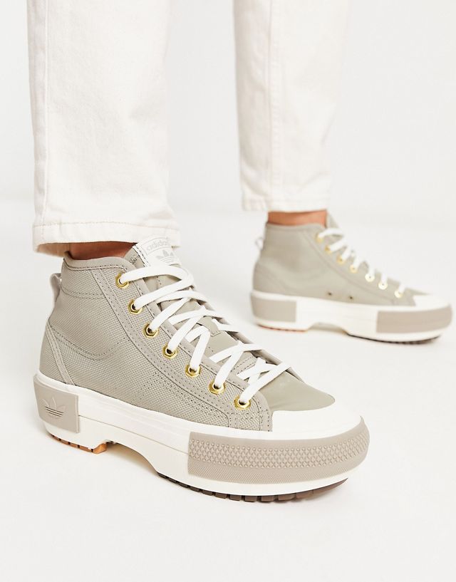 adidas Originals Nizza Trek sneakers in feather grey