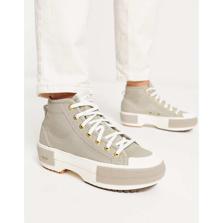 adidas Originals Nizza Trek sneakers in feather grey | ASOS