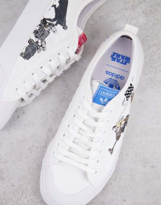 adidas Originals - Nizza x Star Wars - Sneakers in wit | ASOS