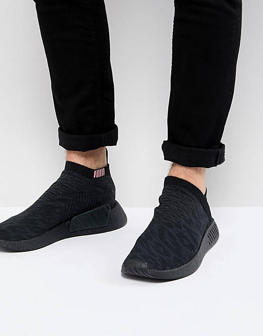 adidas Originals NMD CS2 Primeknit Boost Sneakers In Black CQ2373