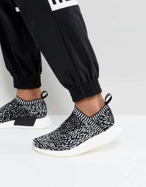 Adidas originals nmd cs2 on sale sneaker in black sashiko knit