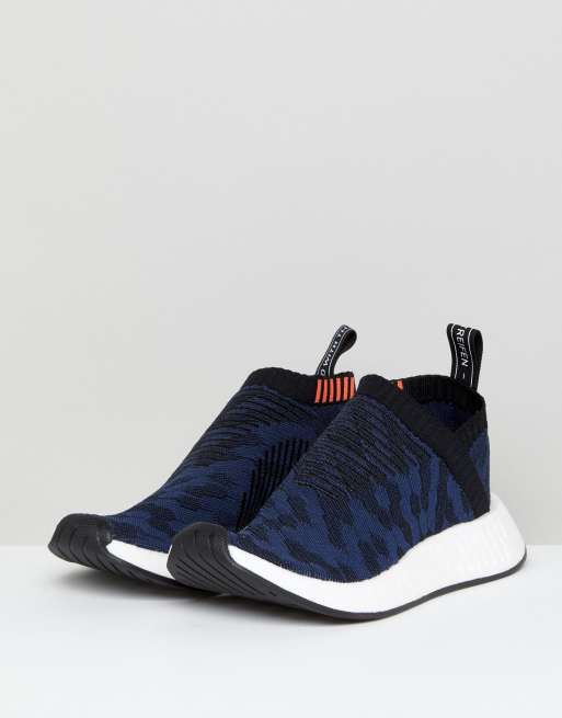 Adidas originals nmd cs2 on sale shadow knit trainers in navy