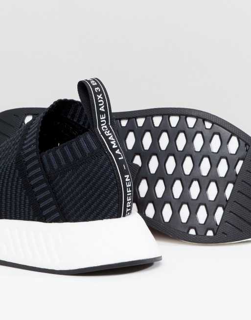 Adidas originals nmd cs2 sneaker in black sashiko knit best sale