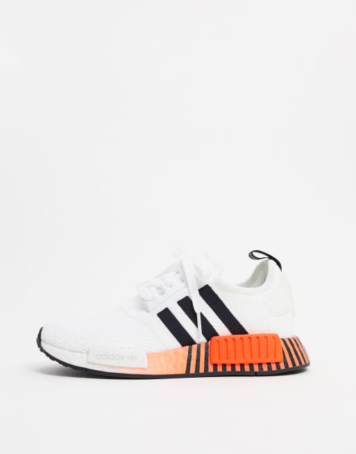 Adidas nmd r1 store schuh weiß orange