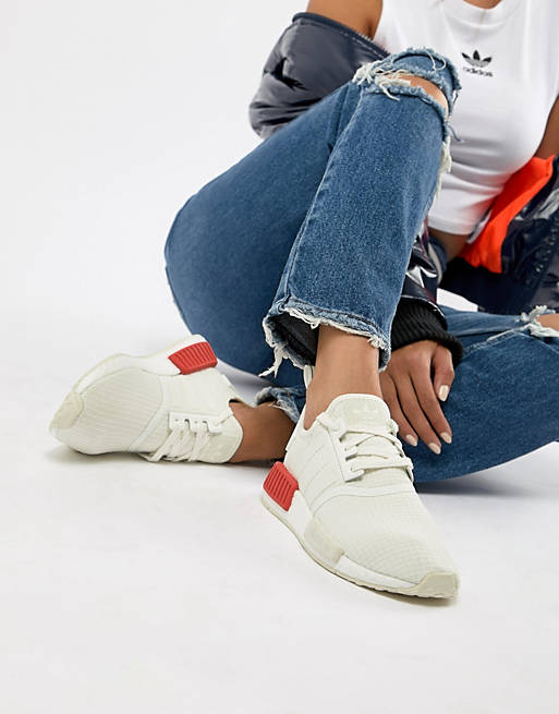 adidas Originals – Nmd R1 – Sneaker in Weiß und Rot | ASOS