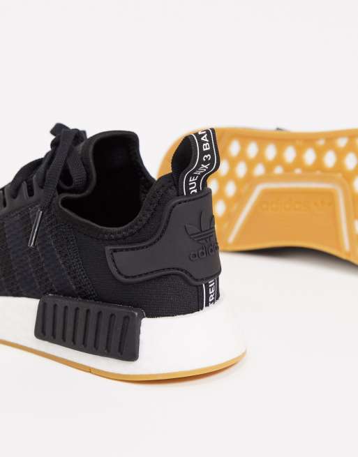 Nmd black outlet gum sole