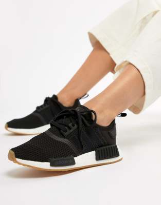 Adidas womens black on sale nmd