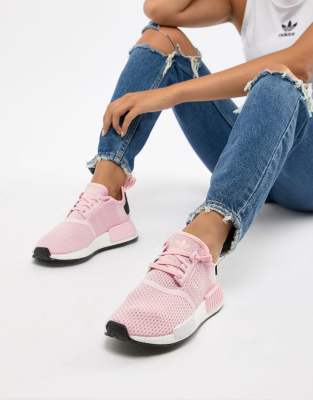 Melodrama stel je voor hack adidas - Originals - Nmd R1 - Sneakers in roze | ASOS