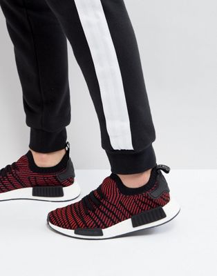 Adidas Originals - NMD R1 STLT - Primeknit sneakers in zwart CQ2385