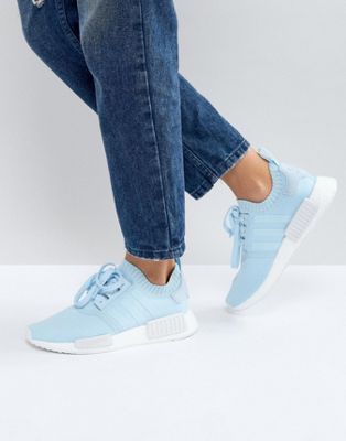 pale blue adidas trainers