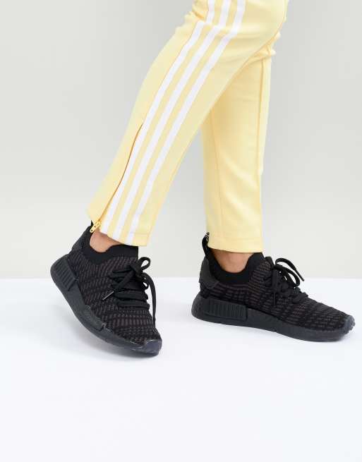 ãadidas Originals NMD R1 Trainers in All Blackãçåçæå°çµæ