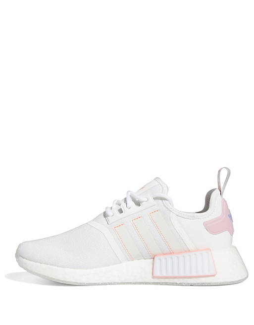 adidas Originals NMD trainers in white pink ASOS