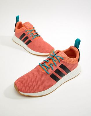 Adidas - Originals NMD R2 - Boost zomersneakers in oranje CQ3081