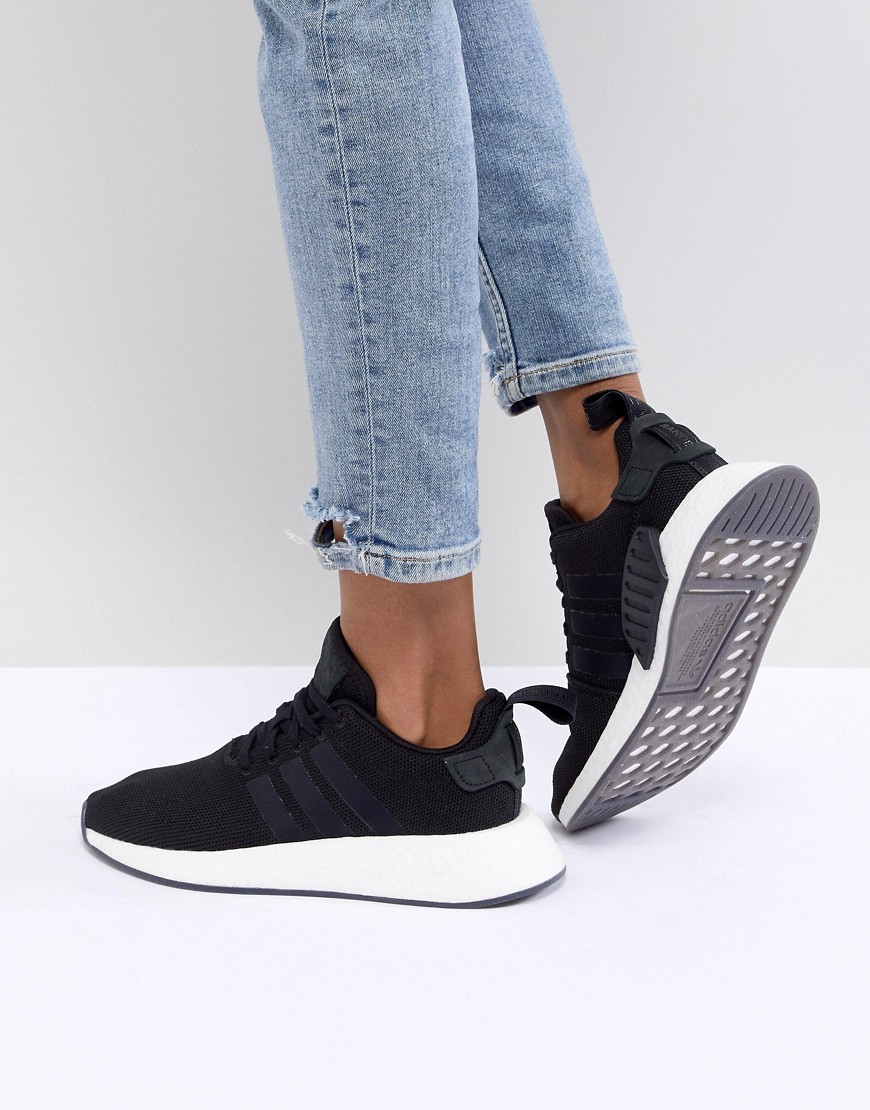 Adidas Originals NMD R2 Sneakers In Black