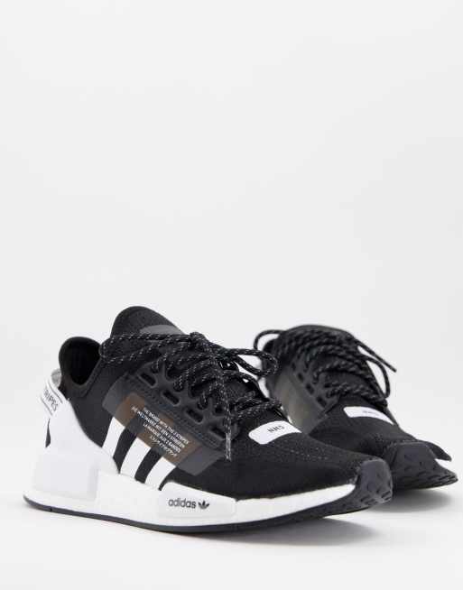 Adidas nmd sort og hvid hotsell