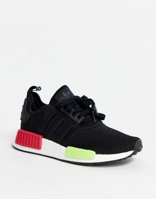 adidas originals nmd sneakers in black and pink