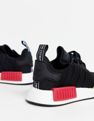 adidas originals nmd sneakers in black and pink