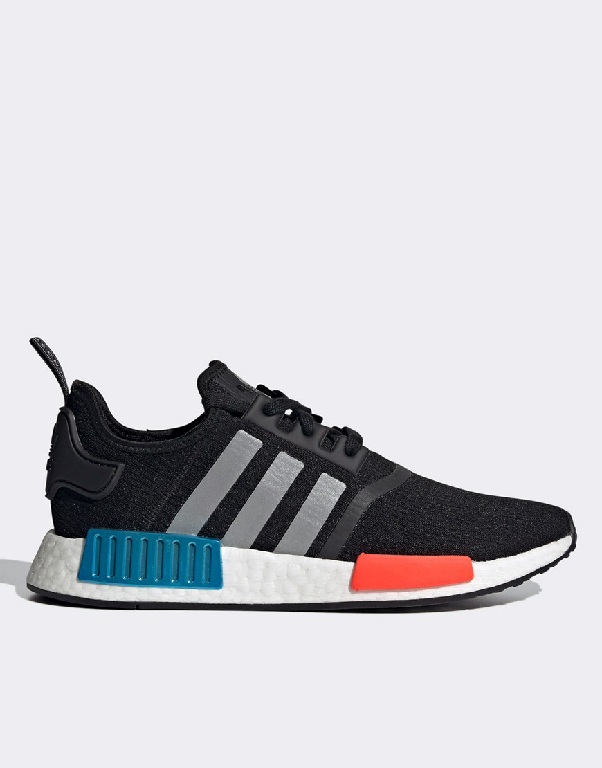 Adidas Originals Nmd Sneakers In Black With Color Details