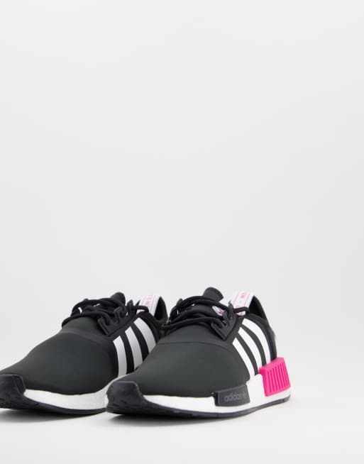 Originals nmd r1 trainers in cheap black and pink