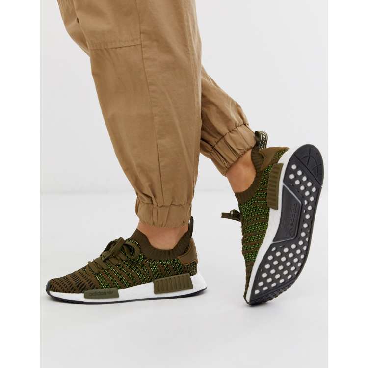 Adidas originals nmd outlet r1 trainer olive green