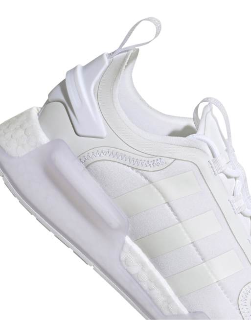 Adidas triple best sale white nmd