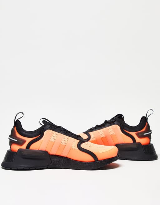 Black and orange nmd best sale