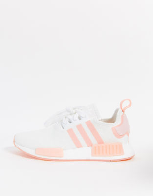 nmd r1 adidas rosa e bianche