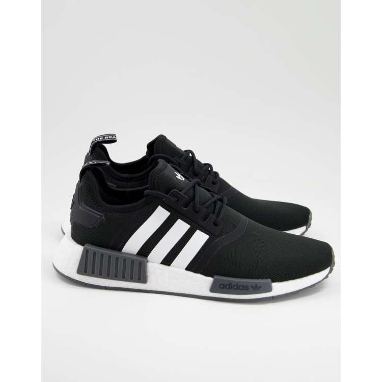 Adidas Women's NMD_R1 Slip-On Shoes, Size 7, Black/White