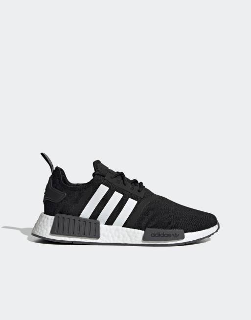 adidas Originals NMD_R1 sneakers in black and white