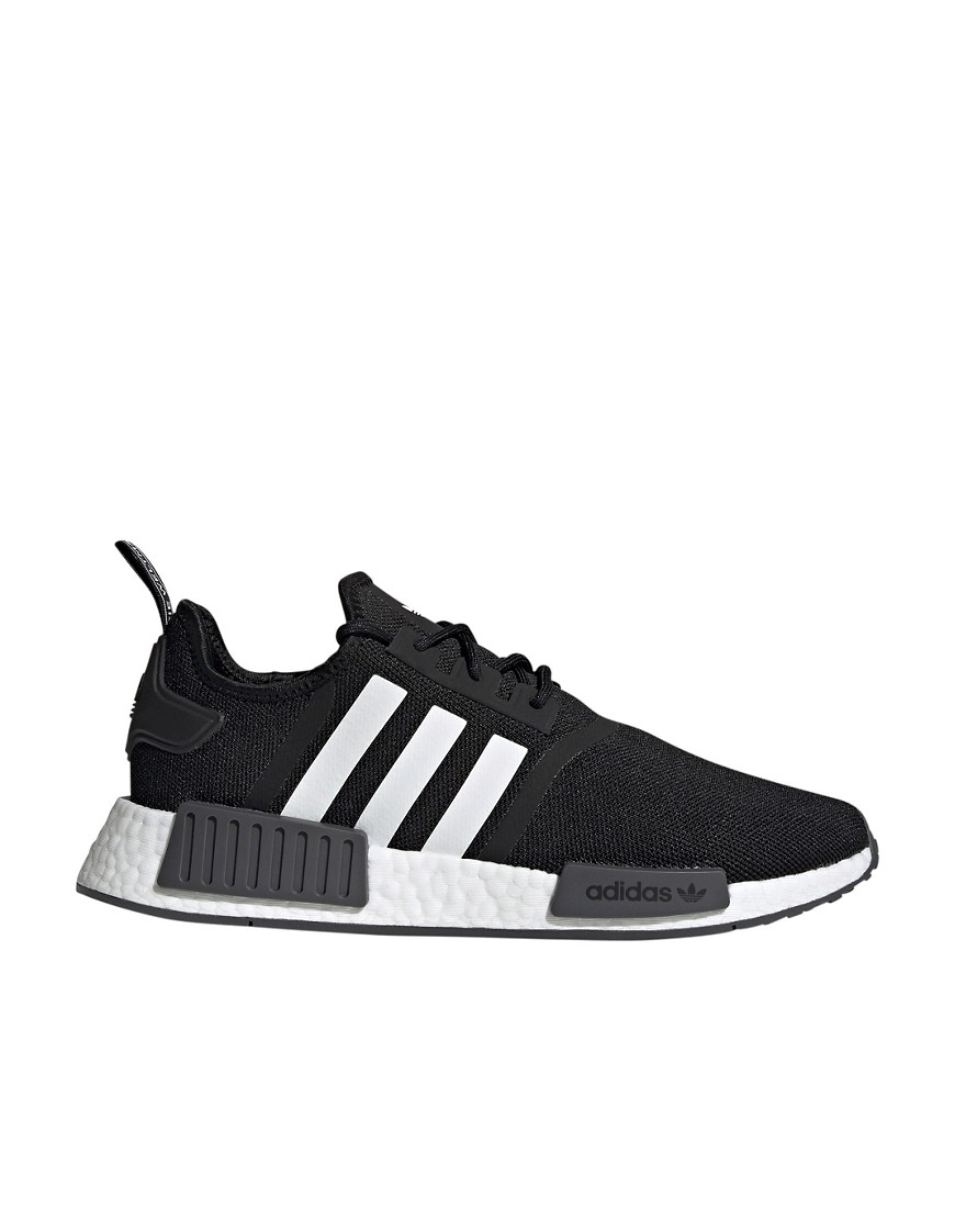 NMD_R1 sneakers in black and white
