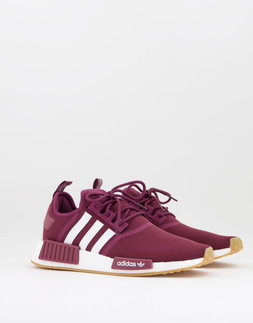 adidas Originals NMD R1 sneakers in burgundy ASOS