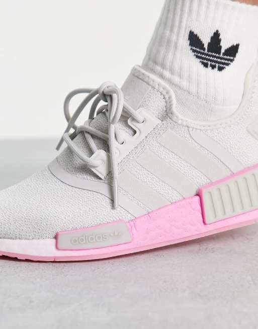 adidas Originals NMD_R1 sneakers in gray bliss pink ASOS