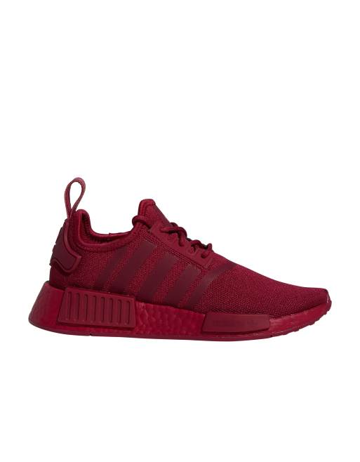 Adidas originals nmd shop r1 grey maroon