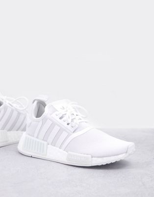 adidas Originals NMD_R1 sneakers in triple white - WHITE | ASOS