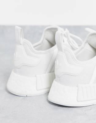 adidas Originals NMD_R1 sneakers in triple white | ASOS