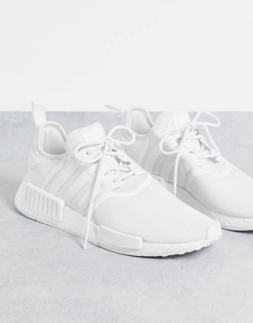 adidas Originals NMD R1 sneakers in triple white ASOS