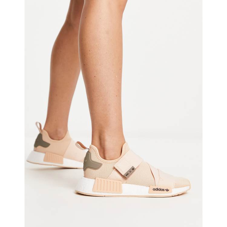 adidas Originals strap sneakers in beige | ASOS