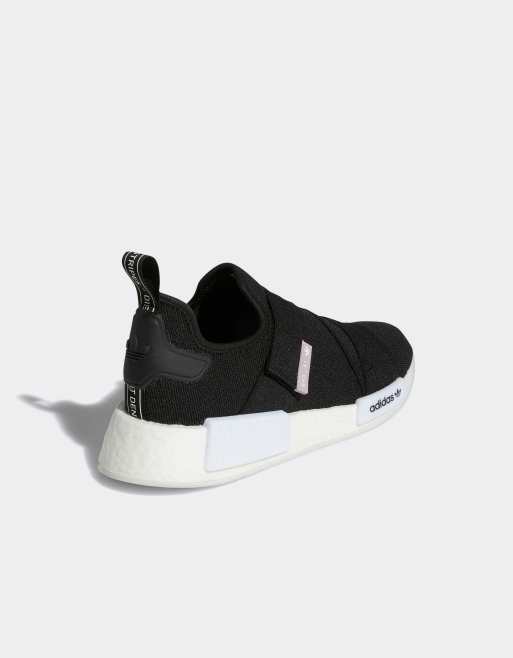 adidas Originals NMD R1 trainers in black and white ASOS