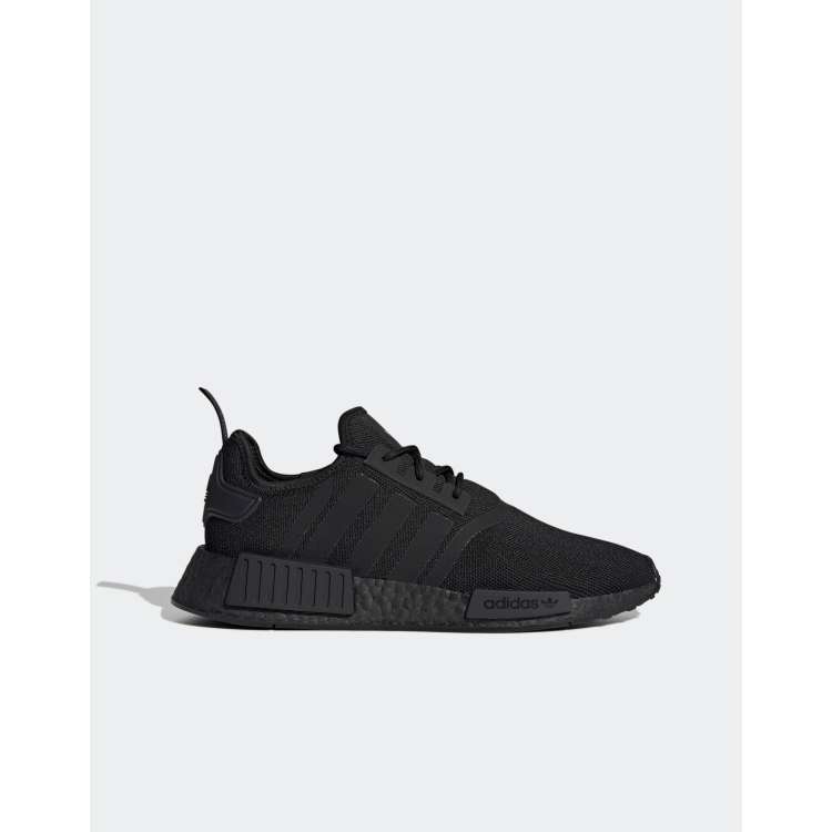Adidas originals nmd r1 trainers in all black sales