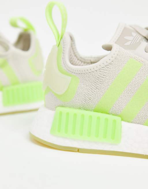 adidas Originals NMD_R1 trainers in off white and yellow | ASOS