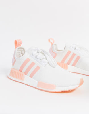 nmd_r1 shoes pink and white