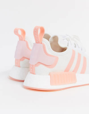 white pink nmds