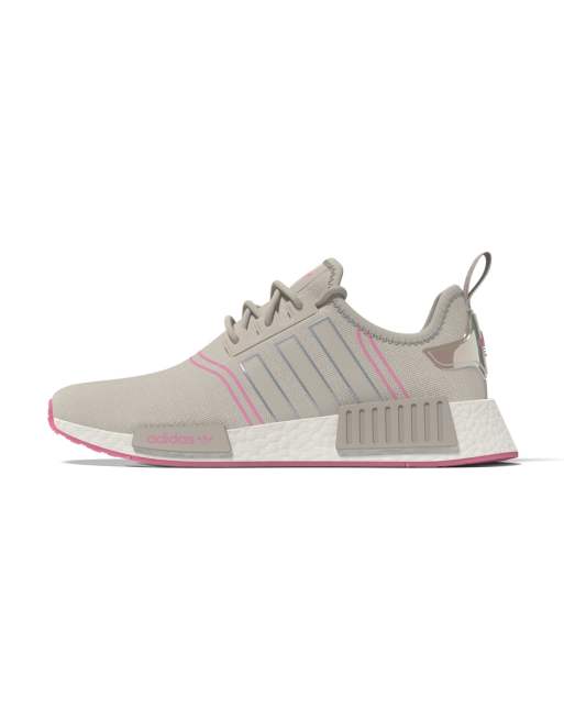 adidas gazelle silver green womens Shop Beige Womens NMD R1 Lace Up Sneakers  Shoebacca