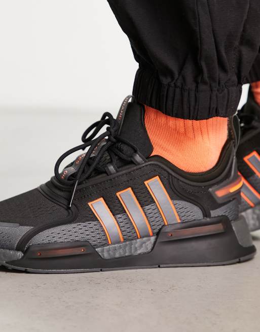 Adidas nmd outlet black and orange