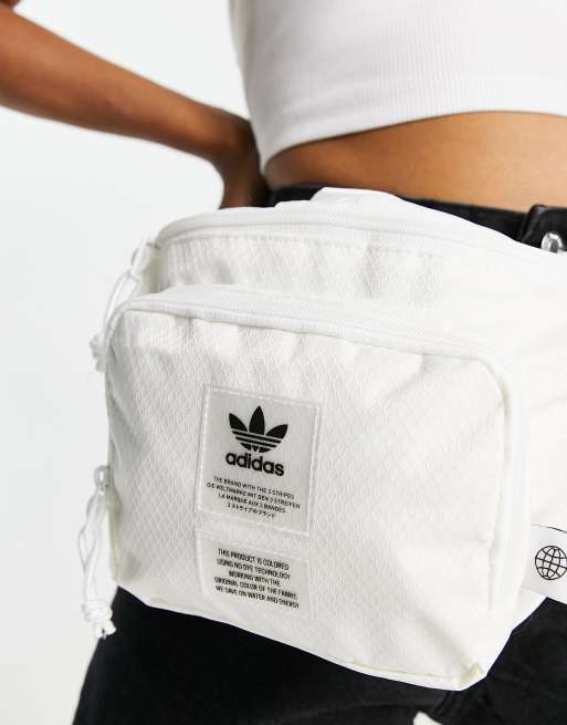 adidas Originals non dyed fanny pack in off white