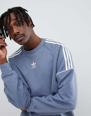 Adidas originals nova shop retro sweatshirt in blue